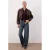 TRENDYOLMİLLA Dames Blauw Effen Wijde pijp Hoge taille Jeans