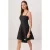 TRENDYOLMİLLA Dames Zwart Effen Kort / Mini Mouwloos Skater Jurken
