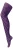 Sock Snob Dames80 denier ondoorzichtig patroon panty’s – Weef Paars