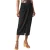 Edited Dames/Dames Twist Knot Polyester Mix Midi Rok (Zwart)