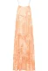 IZIA Zomerjurk  pasteloranje / wit
