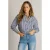 Ivy Beau gestreepte blouse – donkerblauw