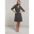 Summum Woman Dress With Pockets Punto Milano Antraciet