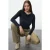 TRENDYOLMİLLA Dames Grijs Effen Lang Regular fit Blouses