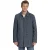 No Excess Jacket mid long length with wool dark night