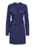 ONLY wikkel-/overslagjurk blauw