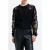 French Connection Applique Mesh Cardigan Black