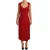 Dolce & Gabbana Dames Rode Sweetheart Mouwloze Midi Stretch Jurk