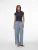 VERO MODA Broek ‘VMELENA’  blauw / wit