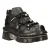 New Rock Unisex metalen Zwart Lederen Gothic Techno Laarzen – M-215-S6