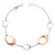 Orphelia ‘Isotta’ Dames 925 Sterling Zilveren Armband – Zilver/Rosé ZA-7192