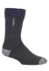 Heat Holders – Luxe fleece gevoerde bedsokken voor heren – Houtskool (Lumi)