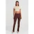 Hoge taille flare leggings met uitsnijding
