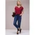 Street One Dames Blouse shirt met patroon in Rood