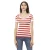 Gestreepte T-shirt met Strass Details