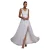 Drapé Chiffon Jurk met Gedraaide Schouderbanden Dames Goddiva Maxi