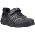 Hush Puppies Sutton Bungee Leren Zwarte Veterschoenen Voor Jongens