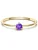 Glanzstücke München Ring  goudgeel / lila