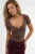 V-hals Korte Mouwen Gebreide Blouse met Knoopsluiting