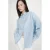 Grace & Mila gestreepte blouse lichtblauw