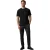 Armani Exchange Heren Textured Crew Neck Regular T-shirt (Zwart)