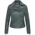 Groen leren bikerjack voor dames – Denver