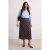 Trendyol Curve Dames Meerkleurig Effen Midi Grote maten Rokken