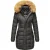 Navahoo Dames Winterjas Papaya – Getailleerd, Warm & Met Afneembare Bontkraag