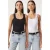 Fitted U-hals Gebreide 2-Pack Tanktop