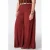 MS Mode wide leg broek met ceintuur en linnen Plus Size – roodbruin