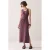 Summum midijurk met knoopdetail – paars