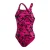 Speedo Dames/Dames Hyperboom ééndelig badpak (Zwart/roze)