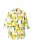 Ulla Popken Blouse  citroengeel / donkergroen / natuurwit