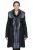 Dames zwarte zilveren Toscaanse schapen suède trenchcoat – Celeste