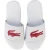 Girl’s Lacoste Children L.30 Slide Sandal in White pink