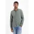No Excess jersey casual overhemd grijsgroen