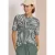 Shirt met boothals en print