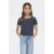 KIDS ONLY GIRL T-shirt rib gebreid grijsblauw