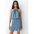 MANGO TEEN halterjurk donkerblauw