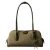 Calvin Klein suède schoudertas Emblem Trio olijfgroen