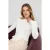 TRENDYOLMİLLA Dames Ecru Effen Lang Getailleerd Blouses