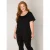Base Level Curvy top Yoni met plooien zwart