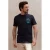 Kultivate regular fit T-shirt met backprint – donkerblauw