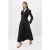 Trendyol Modest Dames Zwart Effen Maxi Lang Skater Modest Jurken