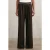 Reiss Waistband Wide Leg Trouser Chocolate Brown