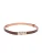 Isabella Rhea Bordeauxrood Rundleer Riem