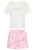 VIVANCE Korte pyjama  hemelsblauw / pink / rosa / wit