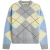 Tommy Hilfiger Alpaca Blend Argyle Light Grey Heather/yellow/blue Argyle