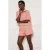 LOLALIZA regular waist gestreepte casual short broderie roze