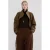 Mango straight high waist casual broek bruin